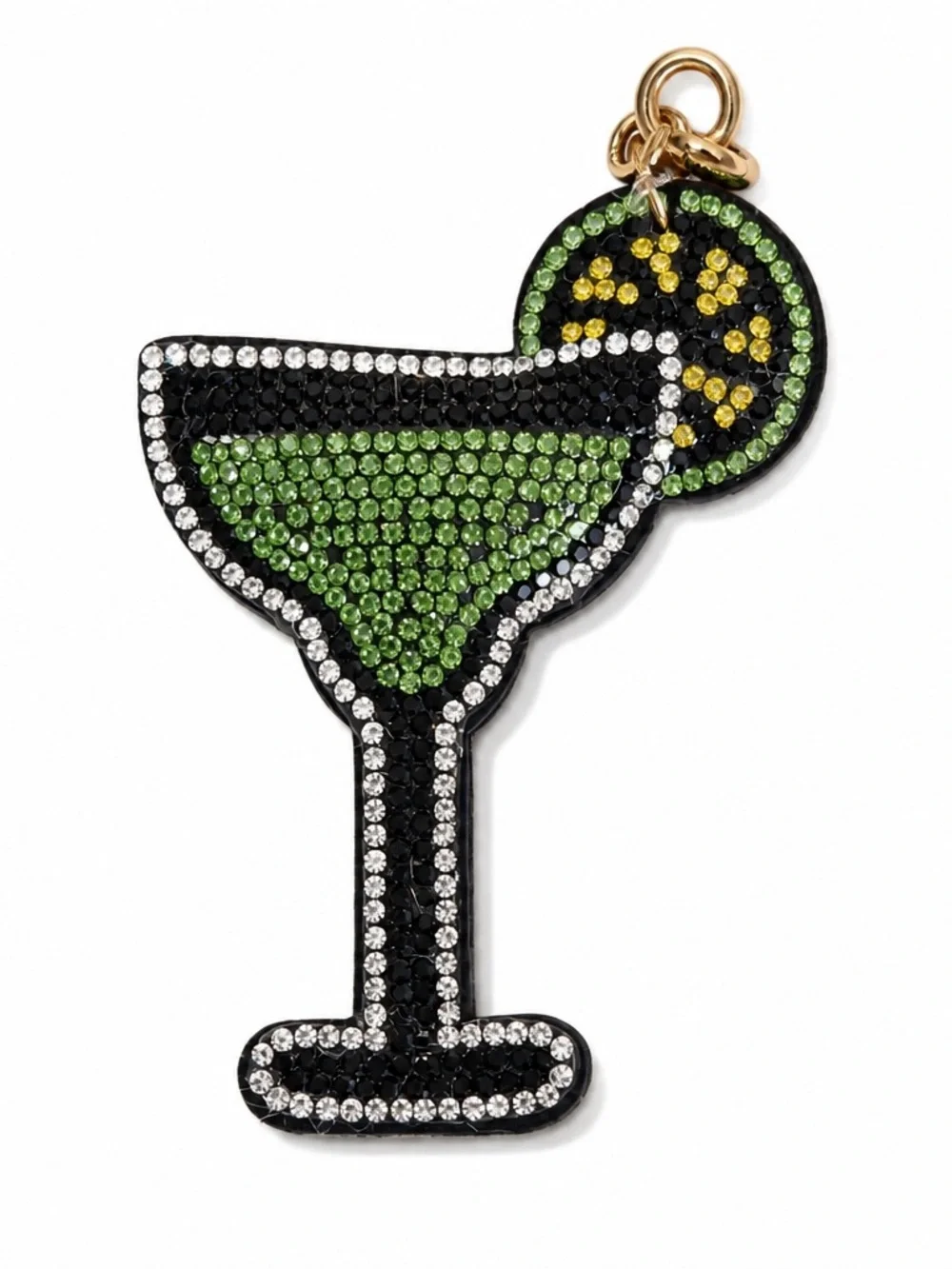 Rhinestone Margarita Keyring bag backpack charm